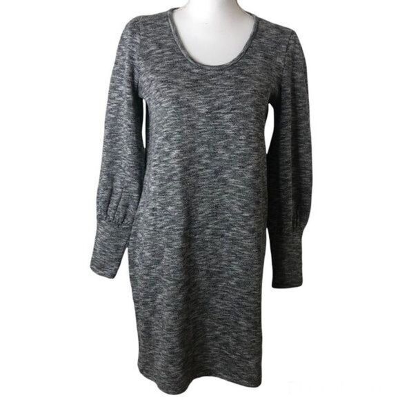 NEW Madewell Midi Sweater Dress Cotton Blend Heather Grey Small - Picture 1 of 6
